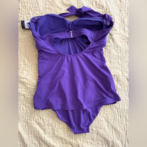 Jantzen Vibrant Purple Swimsuit Halter or Strapless Size 14 NWT - Picture 6 of 6